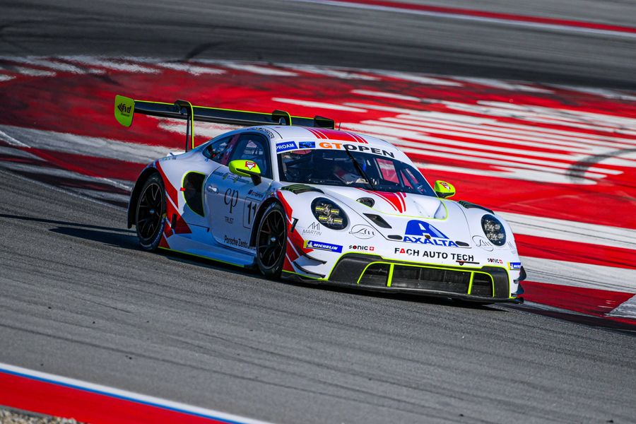 A happy day of testing at Barcelona for Porsche debuting teams Fach and ZRS